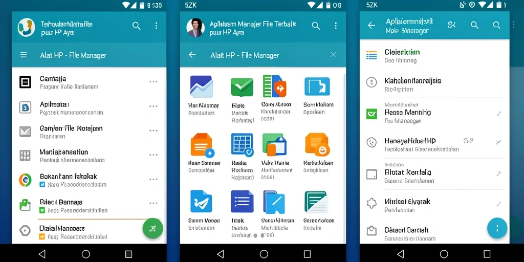 Antarmuka pengguna aplikasi 5ZK yang user-friendly dan fungsional.