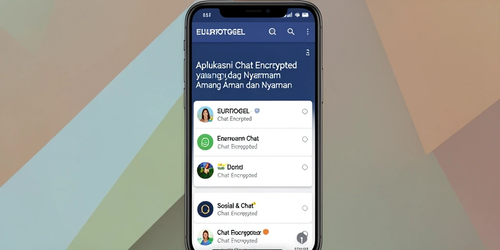 Tampilan antarmuka pengguna aplikasi EUROTOGEL yang modern dan aman.