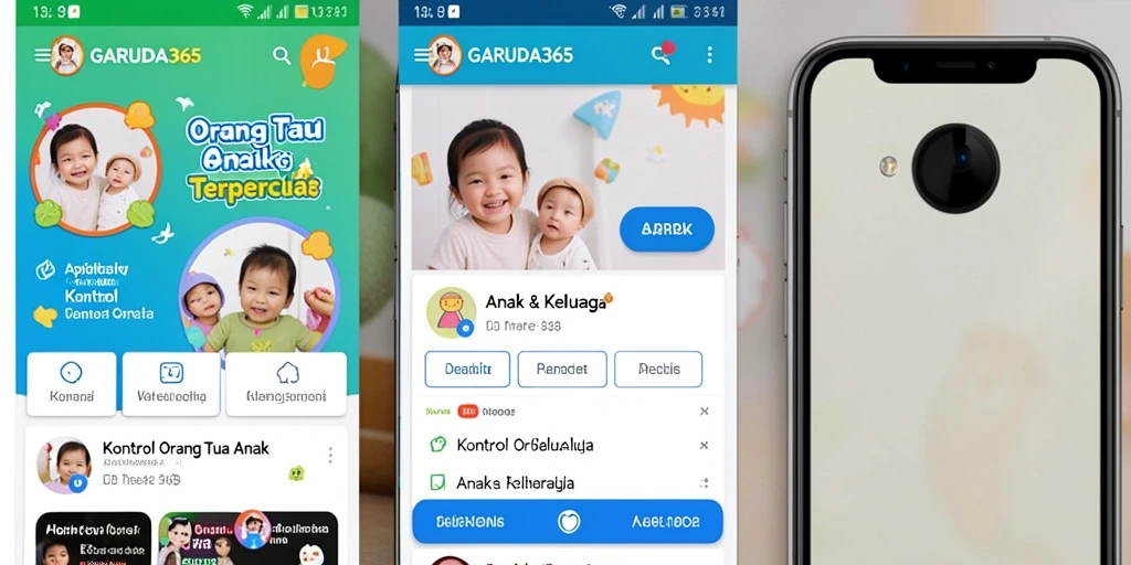 Tampilan antarmuka pengguna GARUDA365 yang sederhana dan ramah keluarga.