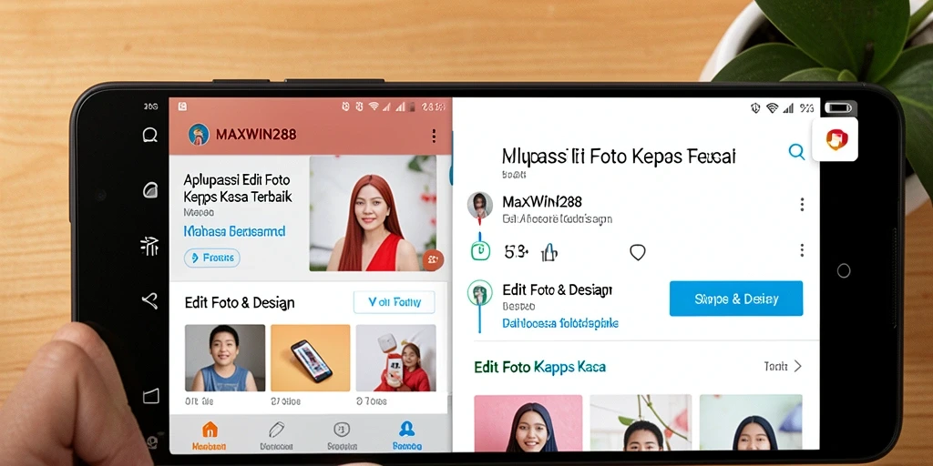 Antarmuka intuitif MAXWIN288 untuk edit foto kertas kaca.
