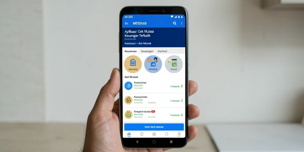 Antarmuka ME355 menampilkan daftar transaksi mutasi keuangan dengan jelas dan teratur.
