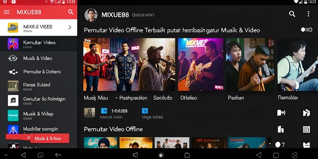 Antarmuka MIXUE88 yang bersih dan fungsional memudahkan pengguna mengakses video.