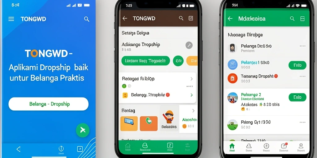Antarmuka TONGWD yang mudah digunakan untuk dropship.